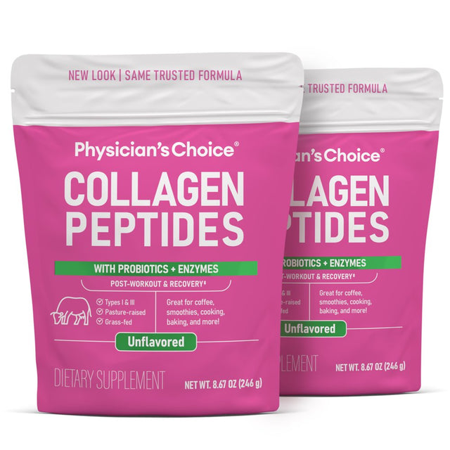 Physician'S Choice Collagen Peptides Powder, 246G, Unflavored, 8.7 Oz (2-Pack)