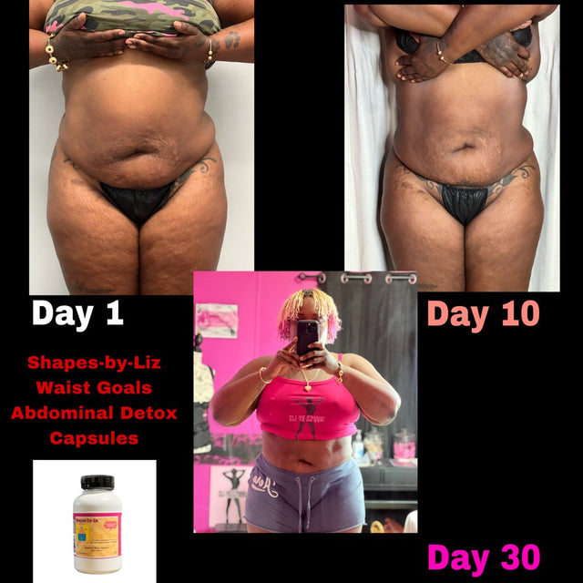 Shapes-By-Liz Waist Goals Abdominal Detox Capsules, Blended Herbal ( Artichoke, Dandelion Root....Etc) Dietary Supplement