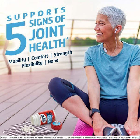 Glucosamine Chondroitin MSM & Vitamin D3 Joint Health Supplement, Move Free Advanced Joint Support Tablets for Men & Women (120Ct), with Vitamin D3 to Support Bone & Immune Health (Pack of 2)