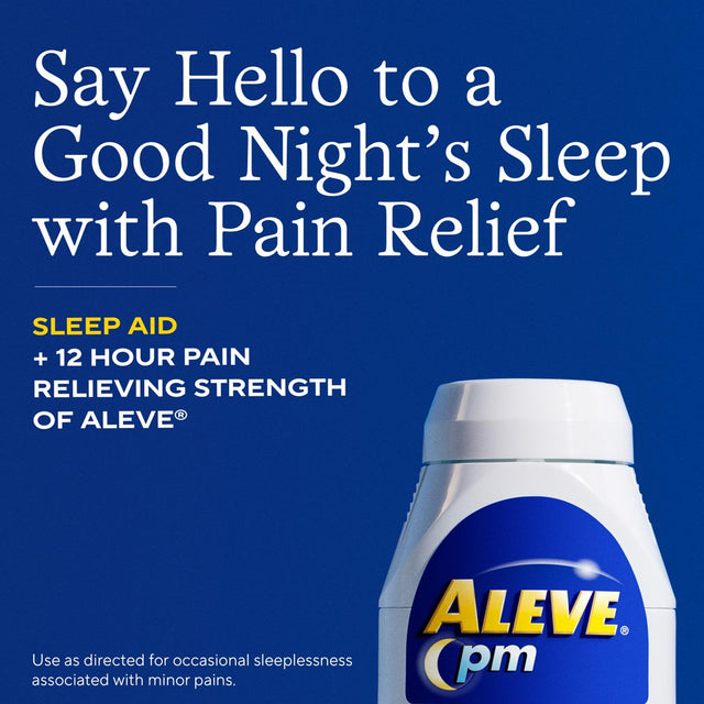 Aleve PM Pain Reliever & Nighttime Sleep Aid Caplets, 50 Count