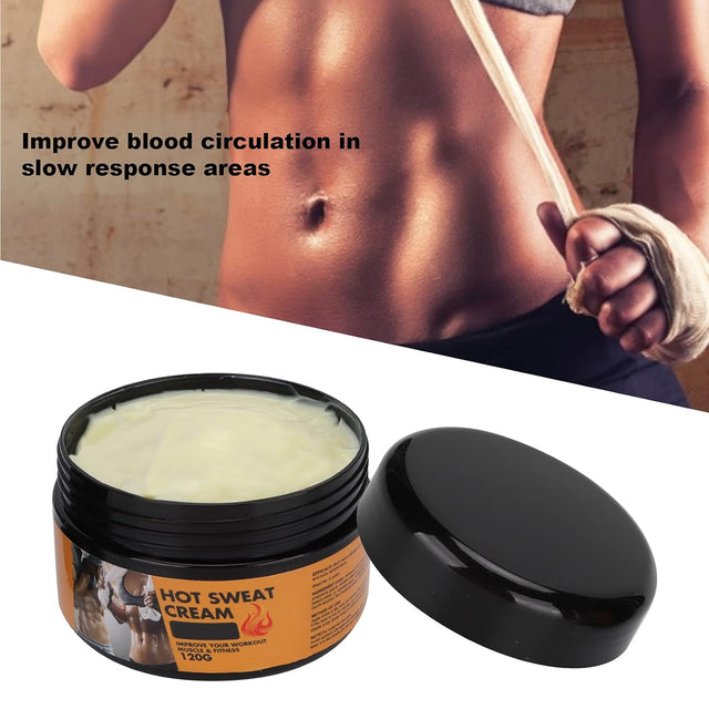 120G Hot Sweat Cream, Firming Body Lotion for Women and Men and Body Sculpting Cellulite Workout,Improve Exercise Efficiency Soothe Muscles Burn Calories Slimming Gel for Fitness People