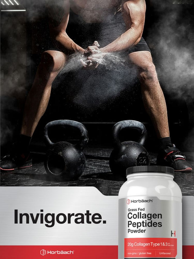 Collagen Peptides Powder 40 Oz | Unflavored | Type 1 and 3 | by Horbaach