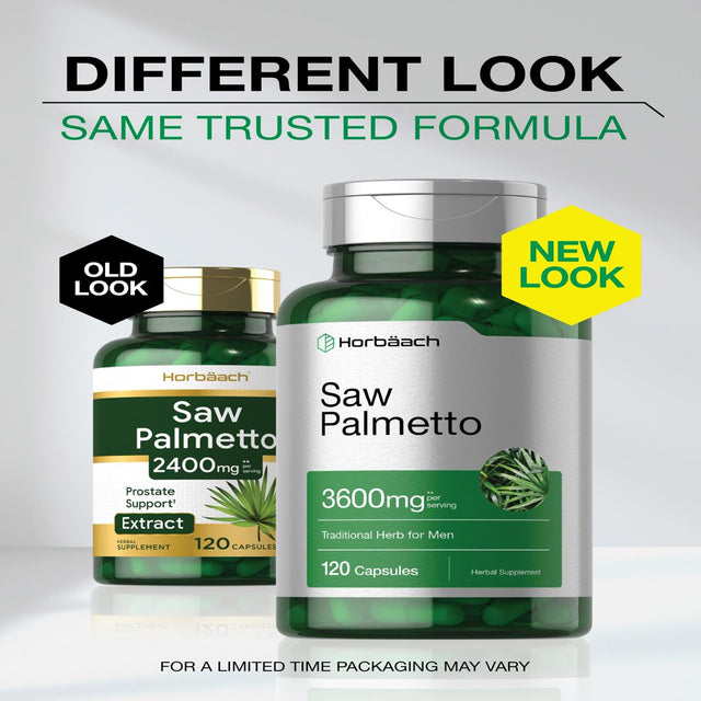 Saw Palmetto Extract | 3600Mg | 120 Capsules | by Horbaach