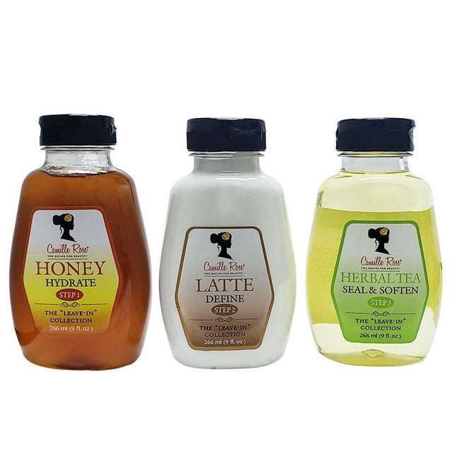 Camille Rose Naturals Honey, Latte, Herbal Tea Leave-In 3PCS Set