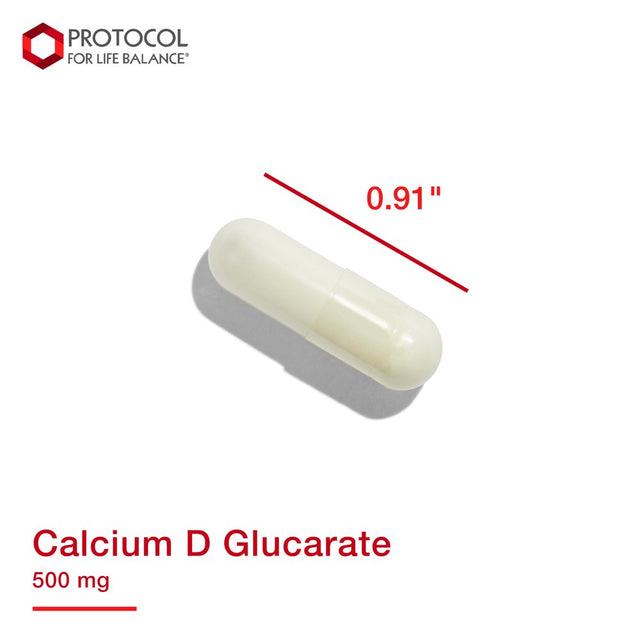 Protocol for Life Balance - Calcium D Glucarate 500Mg - Supports Healthy Detoxification, Promotes Liver Detox, Breast, Colon and Prostate Health - 90 Vegetable Capsules