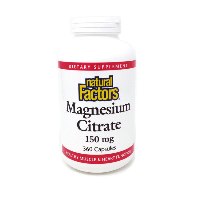 Natural Factors Magnesium Citrate 150Mg-360 Capsules