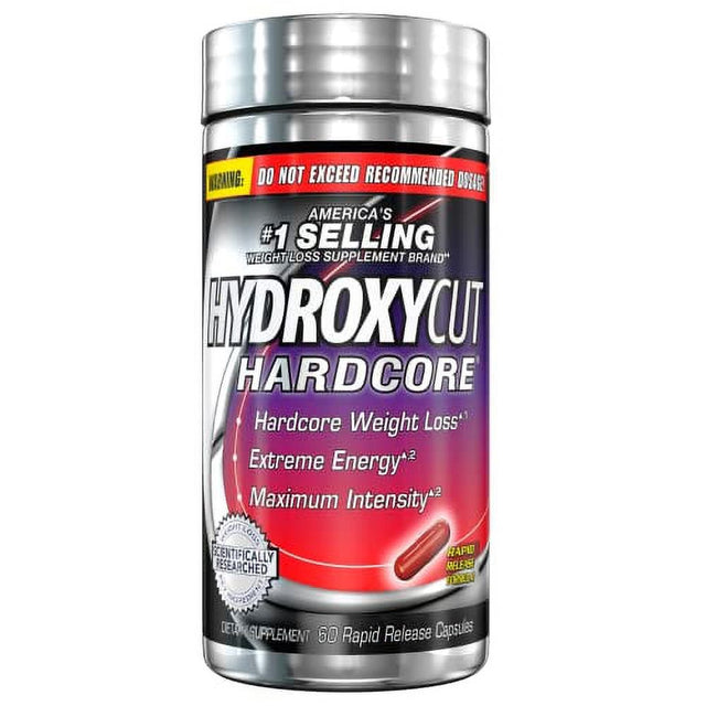 Weight Loss Pills for Women & Men | Hydroxycut Hardcore | Weight Loss Supplement Pills | Energy Pills to Lose Weight | Metabolism Booster for Weight Loss | Weightloss & Energy Supplements |