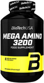 BIOTECH USA MEGA Amino ACIDS 3200 100 Tablets - Whey Protein Pills | BCAA | Anabolic & Anticatabolic