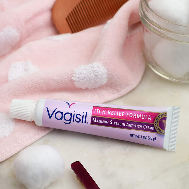 Vagisil Anti-Itch Creme Maximum Strength Instant Itch Relief 1 Oz