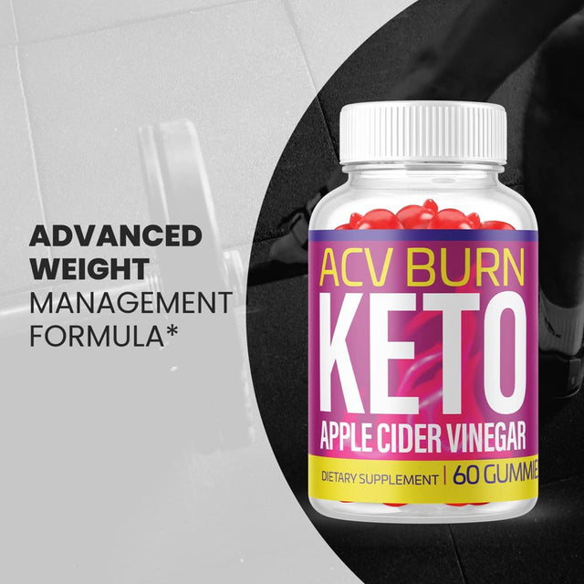 (2 Pack) ACV Burn Keto Gummies - Supplement for Weight Loss - Energy & Focus Boosting Dietary Supplements for Weight Management & Metabolism - Fat Burn - 120 Gummies