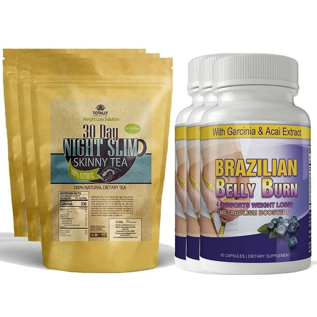 Night Slim Skinny Tea and Brazilian Belly Burn Combo Pack