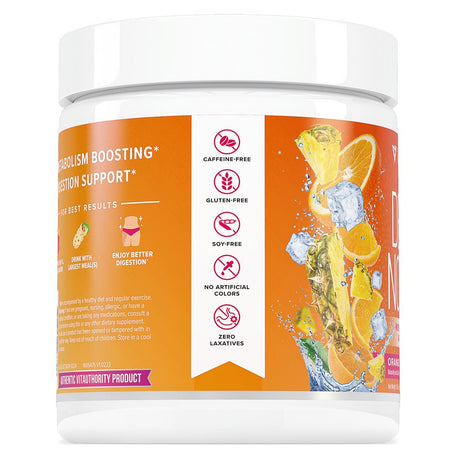 Detox Nourish Detox Cleanse Weight Loss Powder: Natural Digestive Enzyme Supplement with Apple Cider Vinegar to Support Healthy Weight Loss for Women and Men and Bloating Relief, Orange Pineapple, 50