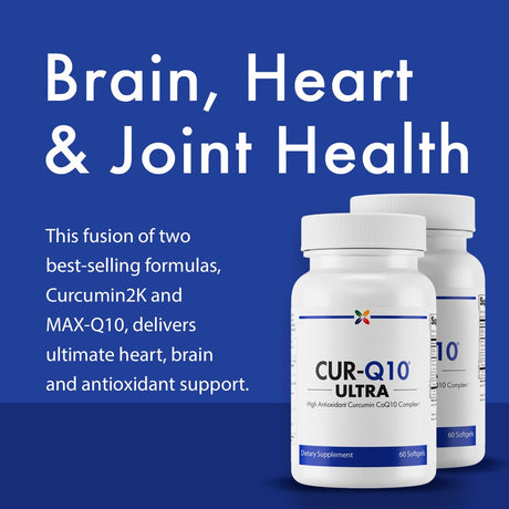 Stop Aging Now - CUR-Q10 ULTRA Curcumin Coq10 Complex Supplement - 60 Softgels