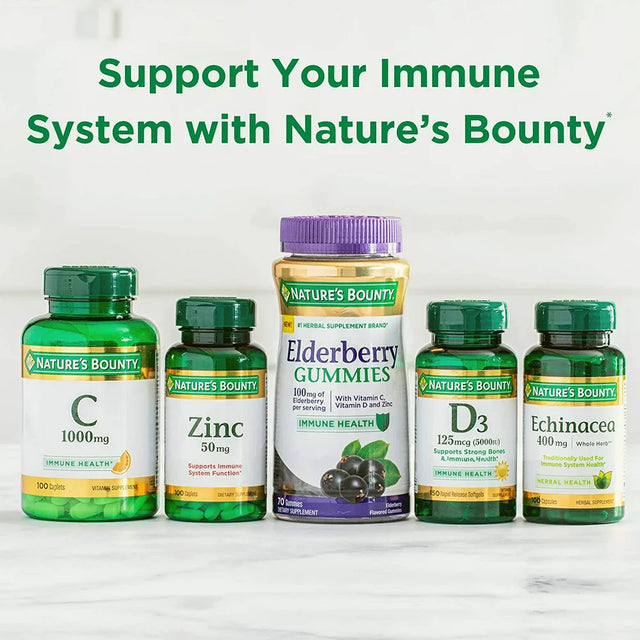 Nature'S Bounty Vitamin C + Zinc Quick Dissolve Tablets for Immunte Support, 60 Ct