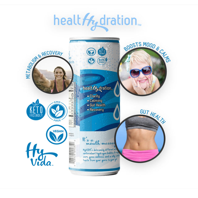 Hyvida Organic PURE - Hydrogen & Magnesium Infused Sparkling Water