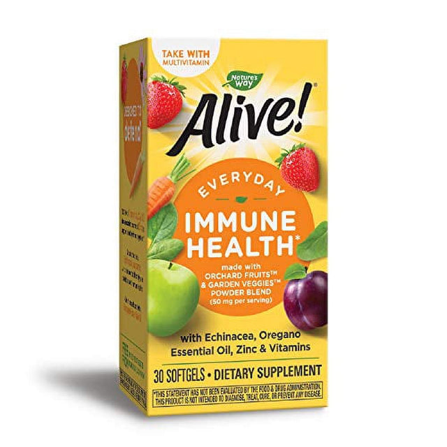 Natures Way Alive! Everyday Immune Health Supplement*, 30 Softgels