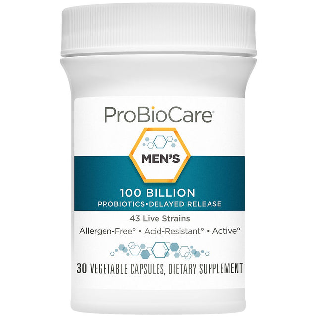 Probiotic for Men - 100 Billion Cfus - Supports Digestive Health (30 Vegetable Capsules)