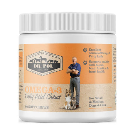 Dr. Pol Omega-3 Fatty Acid Chews for Dogs and Cats 60 Count