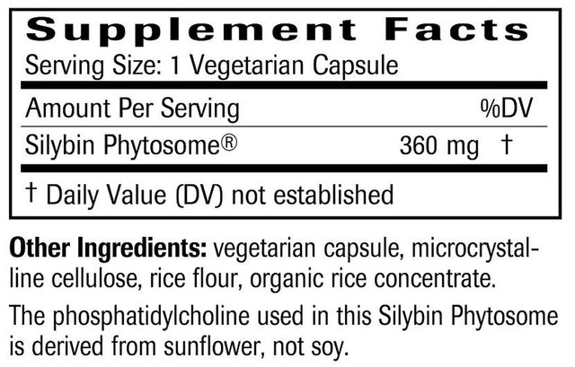 Natural Wellness Ultrathistle - Herbal Liver Cleanse & Detox Milk Thistle Formula - Pure Silybin Phytosome Patented Formula - 1080Mg per Day - 90 Vegetarian Capsules: 30-Day Supply