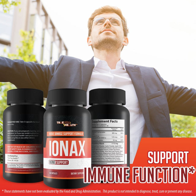 Ionax Nerve Support - Our Best Nerve Damage Support Formula - Herbal Nerve Support Supplement - Advanced Nerve Support Formula, Nerve Damage Repair Supplements, Nerve Health Supplements - Nerve Pills