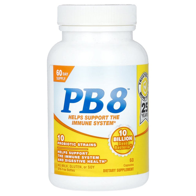 Nutrition Now - PB8 Immune Probiotic Supplement 10 Billion CFU - 60 Capsules