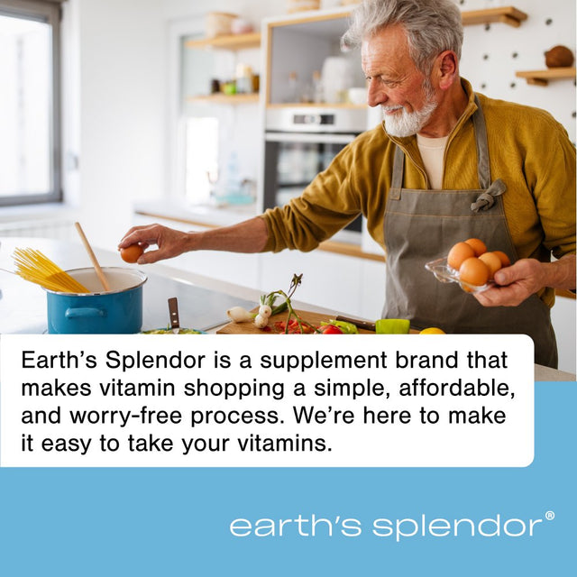 Earth'S Splendor Calcium and Vitamin D, 600Mg, Dietary Supplement, 120 Tablets