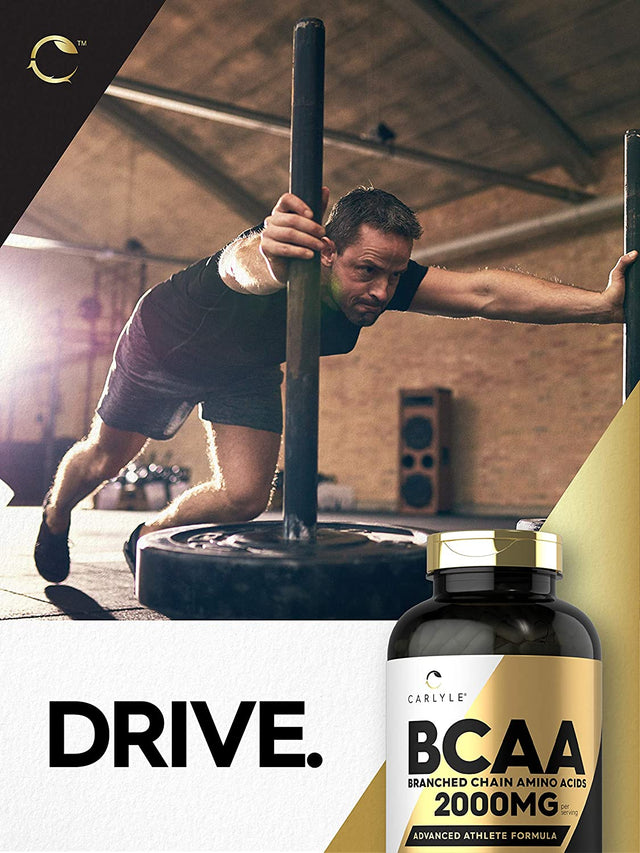 Carlyle BCAA Amino Acids Capsules | 2000Mg | 400 BCAA Capsules | Non-Gmo, Gluten Free Branch Chain Amino Acids Supplements