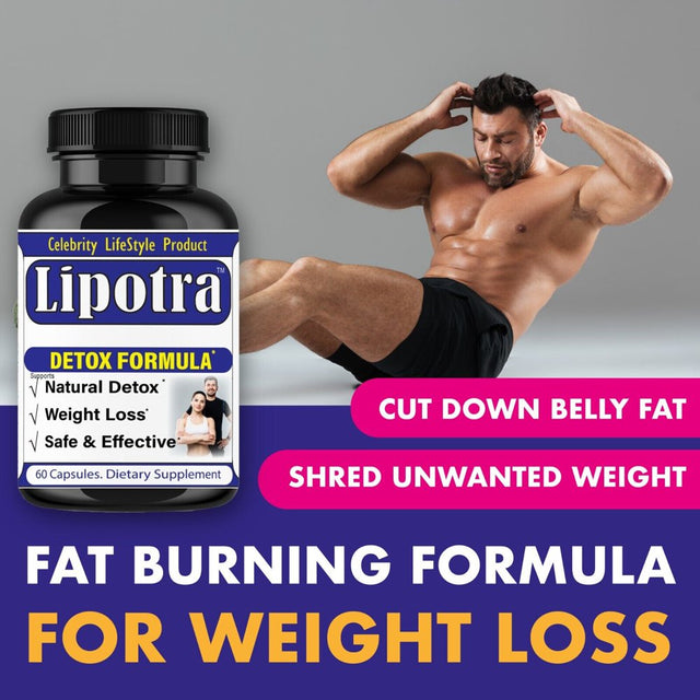 Lipotra Diet Pills Garcinia Cambogia' Weight Loss Support for Women & Men, Fat Blocker Carb Blocker, Appetite Suppressant, Carb Blocker 60 Pills