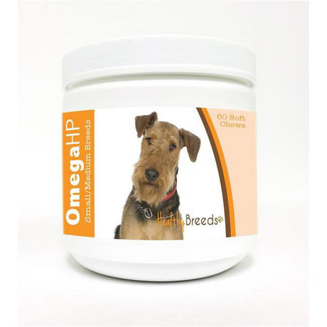 Healthy Breeds Airedale Terrier Omega HP Fatty Acid Skin and Coat Support Soft Chews