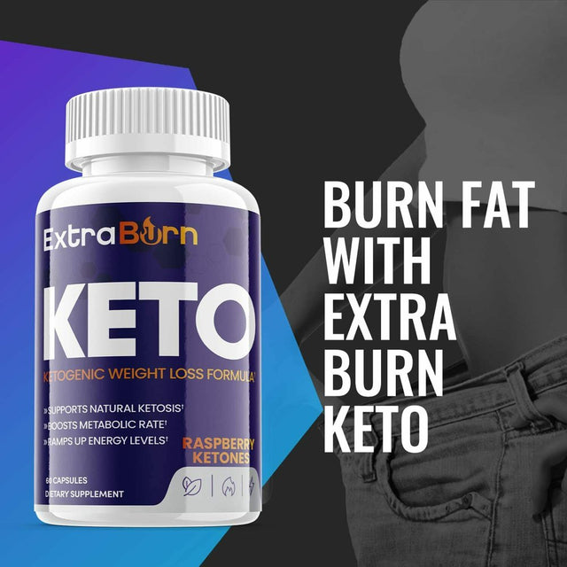 (5 Pack) Extra Burn Keto - Supplement for Weight Loss - Energy & Focus Boosting Dietary Supplements for Weight Management & Metabolism - Advanced Fat Burn Raspberry Ketones Pills - 300 Capsules