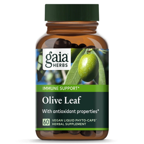 Gaia Herbs Single Herbs Olive Leaf -- 60 Vegetarian Liquid Phyto-Caps