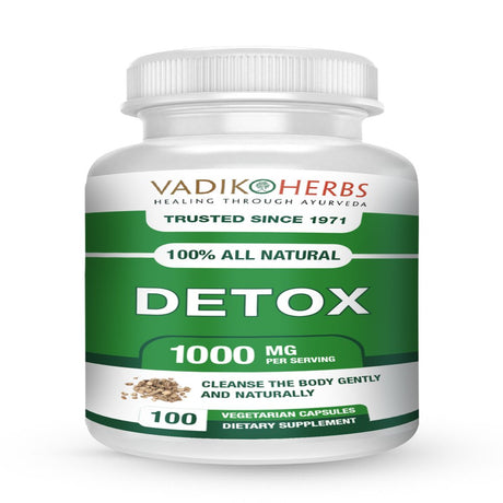 Detox by Vadik Herbs | All Natural Ayurvedic Supplement for Supporting Detox, Weight Loss | Increase Energy and Natural Liver Cleanser