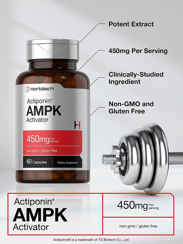 AMPK Metabolic Activator 450 Mg | 60 Capsules | Non-Gmo, Gluten Free | Jiaogulan Gynostemma | Horbaach