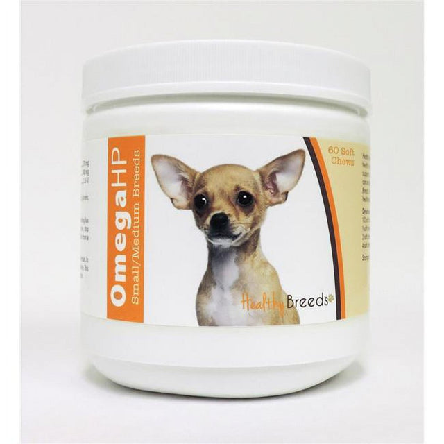 Healthy Breeds Chihuahua Omega HP Fatty Acid Skin and Coat Support Soft Chews