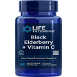 Life Extension Black Elderberry + Vitamin C - Daily Health and Immune Support - Gluten-Free, Non-Gmo - 60 Capsules