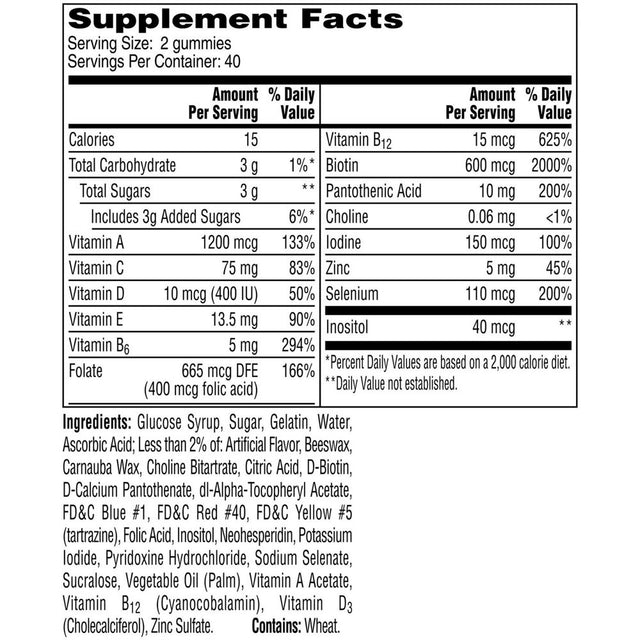 One a Day Men'S Multivitamin Gummies, Multivitamins for Men, 80 Count