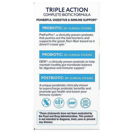 FLORAJEN Triple Action Probiotic 30 Capsules