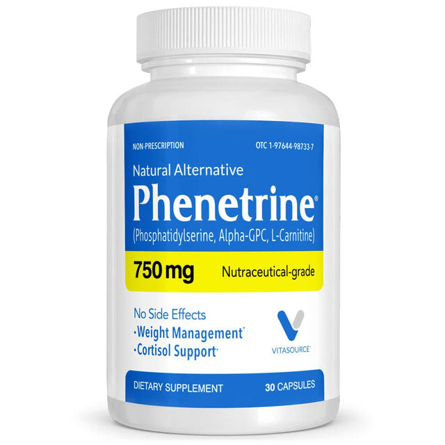 Phenetrine Diet Pills Extreme Strength Weight Loss 37.5 Alternative - Vitasource