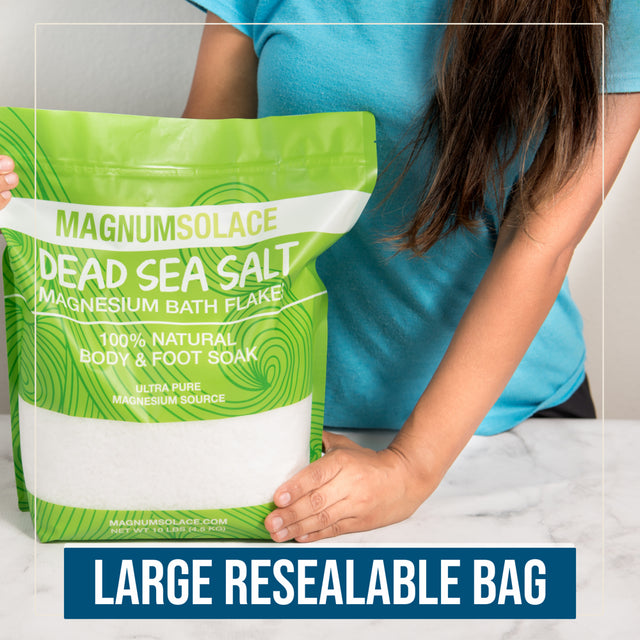 Magnesium Flakes for Bath | 10 LB Magnesium Chloride Flakes | Foot Soak | by Magnumsolace