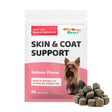 Skin and Coat Allergy Supplement Soft Chews for Dogs – Omega 3, Fish Oil - Hot Spots, Dry, Itchy Skin 60 Ct.