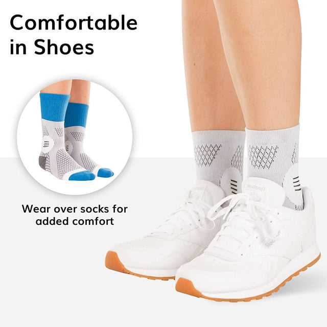 1Pair Neuropathy Socks Toeless Compression Socks Breathable Comfortable Ankle Socks Relief Athletic Socks for Arch & Heel