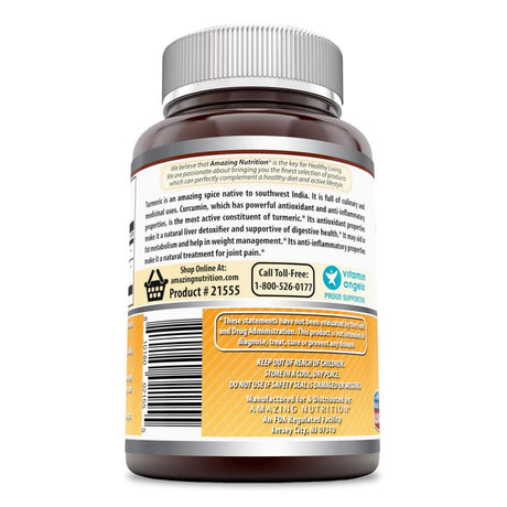 Amazing Formulas Turmeric Curcumin Dietary Supplement - 500Mg, 120 Capsules per Bottle