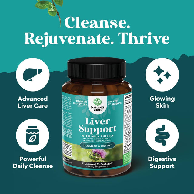 Bundle of Liver Cleanse Detox & Repair Complex and Colon Cleanser & Detox - Herbal Liver Support Supplement with Silymarin Milk - Lactobacillus Acidophilus Probiotic Supplement Body Cleanse