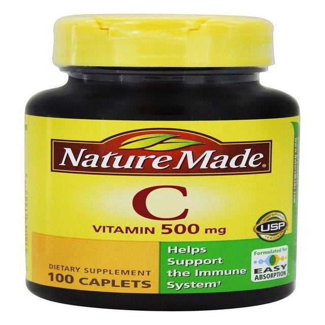 Nature Made, Vitamin C, 500 Mg, 100 Caplets - 3 Packs