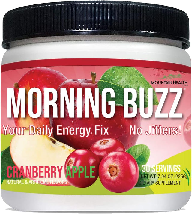 Energy Powder Drink - Energy Boost Drink Mix - Sugar-Free Energy with Antioxidants - Morning Kickstart and Sports Nutrition Endurance Product - 30 Servings, Cranberry Apple, 8 Ounces