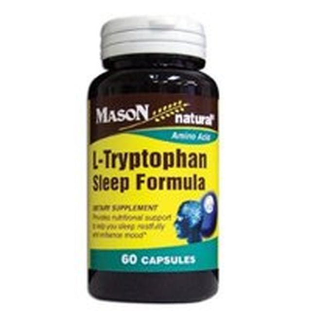 Mason Natural L-Tryptophan 500Mg Sleep Formula Capsules, Amino Acid - 60 Ea, 3 Pack