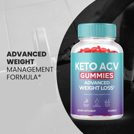 (1 Pack) Keto ACV Gummies - Energy & Focus Boosting Dietary Supplements for Weight Management & Metabolism - Fat Burn - 60 Gummies