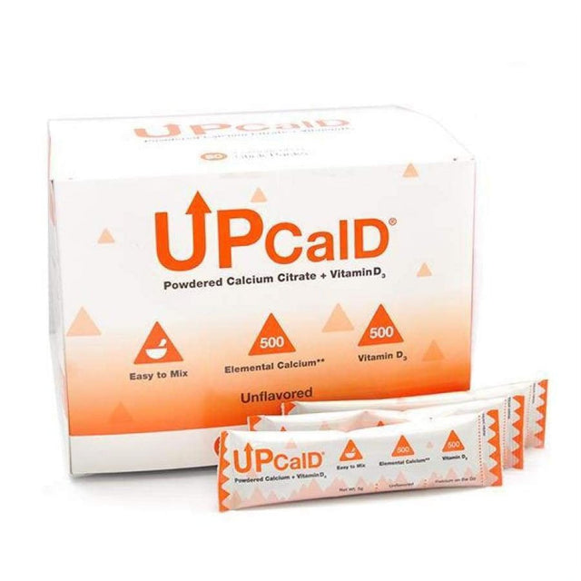 Upcald Calcium Citrate + Vitamin D3 Powder Size: Single Serving Go Packs (80 Packs)