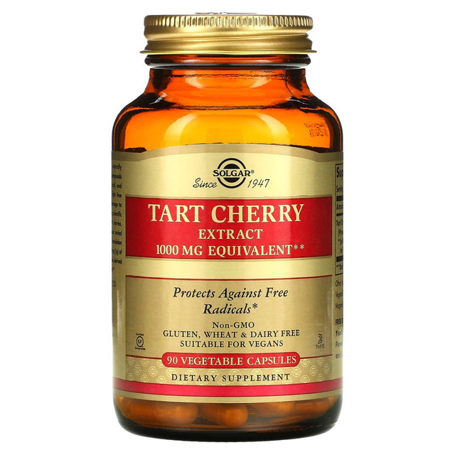 Solgar, Tart Cherry Extract, 1,000 Mg, 90 Vegetable Capsules