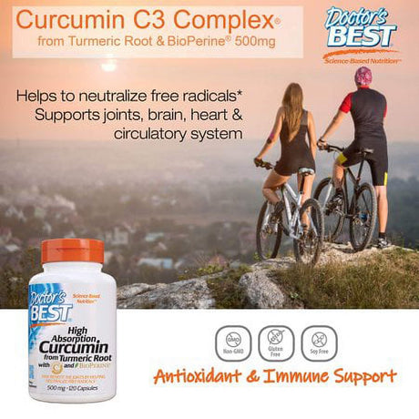 Doctor'S Best DRB- High Absorption Curcumin from Turmeric Root with C3 Complex & Bioperine 500Mg (120 Capsules)